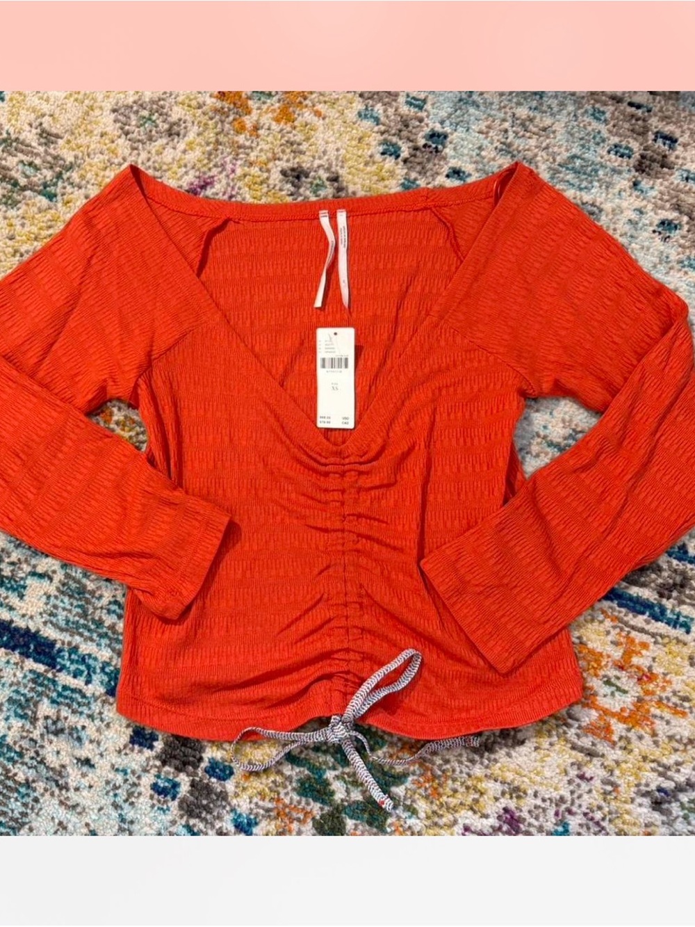 Anthropologie ruched top